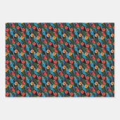 Muster für Hibiskus und Arme Geschenkpapier Set (Vorderseite 3)