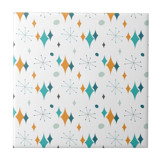 Muster für hintere Atomenstars-Sternexplosionen Fliese (Vorderseite)