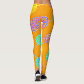 Muster für hintere Blätter Leggings (Rückseite)
