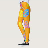 Muster für hintere Blätter Leggings (Links)