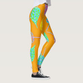Muster für hintere Blätter Leggings (Rechts)