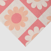 Muster für hintere Blume mit abgeschirmtem Peach F Seidenpapier (Detail)