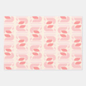 Muster für hintere florale Geometrie Geschenkpapier Set (Vorderseite)