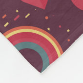 Muster für hintere Herzen und Kreise Fleecedecke (Ecke)