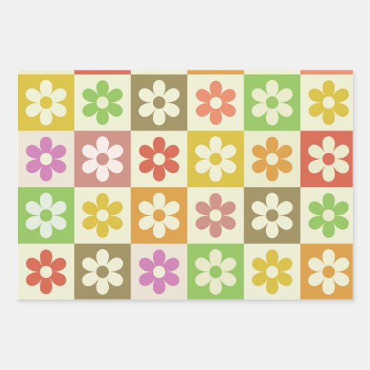 Muster für hintere hintere Blume Geschenkpapier Set (Vorderseite 2)