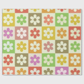 Muster für hintere hintere farbige Blume Geschenkpapier (Flach)