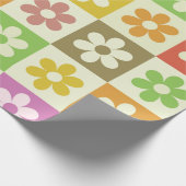 Muster für hintere hintere farbige Blume Geschenkpapier (Ecke)
