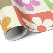Muster für hintere hintere farbige Blume Geschenkpapier (Rolleneckpunkt)