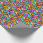 Muster für hintere Silhouetten Geschenkpapier (Ecke)