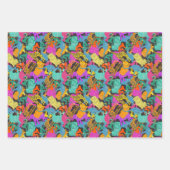 Muster für hintere Silhouetten Geschenkpapier Set (Vorderseite 3)