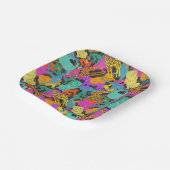 Muster für hintere Silhouetten Pappteller (Gewinkelt)