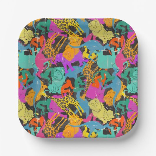 Muster für hintere Silhouetten Pappteller (Vorderseite)