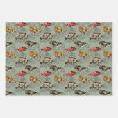 Muster für hintere Wasserfarbenautos Geschenkpapier Set (Vorderseite)