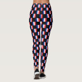 Muster für hintereinander liegende Frankreich-Flag Leggings (Rückseite)
