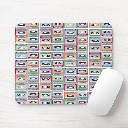 Muster für hintereinander montierte Kassetten Mousepad (Mit Mouse)