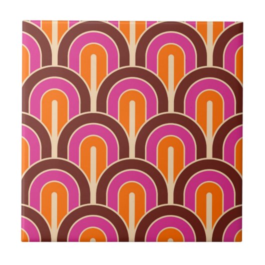 Muster für hintergradig geometrische Lüfter Fliese (Vorderseite)