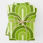 Muster für hintergradig geometrische Lüfter Geschenkpapier Set (Beispiel)