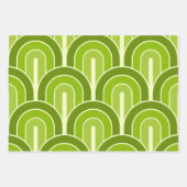 Muster für hintergradig geometrische Lüfter Geschenkpapier Set (Vorderseite)