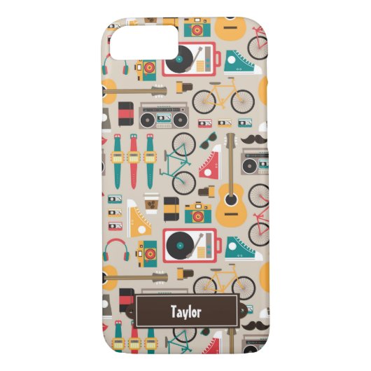 Muster für hipsterrific Hipster Things (keraisch) Case-Mate iPhone Hülle (Rückseite)