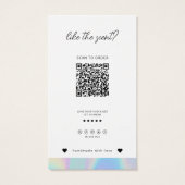 Muster für Holografische Candle Scent Card einfüge (Rückseite)