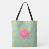 Muster für Hot Dogs Tasche (Rückseite)