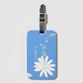 Muster für hübsche Blume Gepäckanhänger (Vorderseite Vertikal)