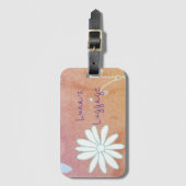 Muster für hübsche Blume Gepäckanhänger (Vorderseite Vertikal)