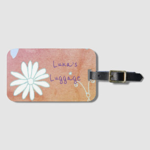 Muster für hübsche Blume Gepäckanhänger