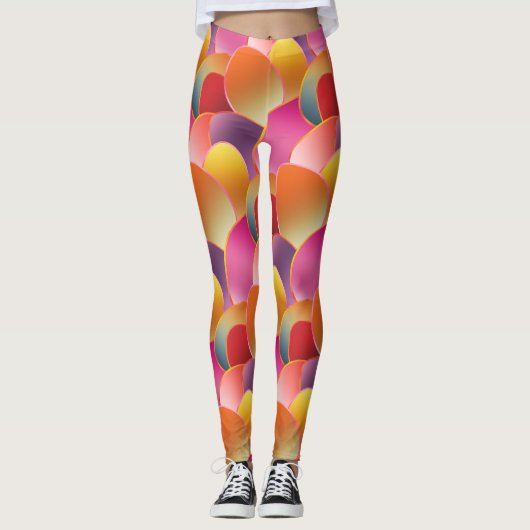Muster für hübsche Foil Gradient Spring Colors Leggings (Vorderseite)