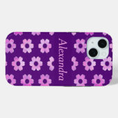 Muster für hübsche Lila Blume Case-Mate iPhone Hülle (Rückseite (Horizontal))