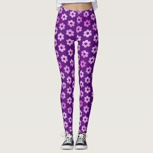 Muster für hübsche Lila Blume Leggings