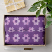 Muster für hübsche Lila Blume Seidenpapier (Geschenk)