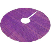 Muster für hübsche Lila und rosa Streifen Polyester Weihnachtsbaumdecke (Schrägansicht)