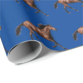 Muster für hübsche Pferde Geschenkpapier (Rolleneckpunkt)