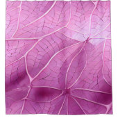 Muster für hübsche rosa Blätter Duschvorhang (Vorderseite)