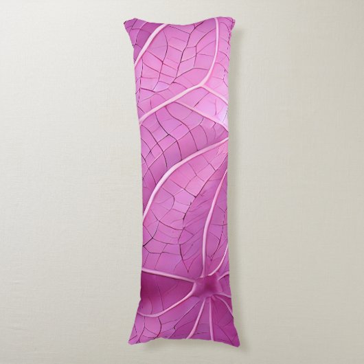Muster für hübsche rosa Blätter Seitenschläferkissen (Vorderseite Vertikal)