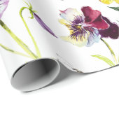 Muster für hübsche Stiefmütterchen Geschenkpapier (Rolleneckpunkt)