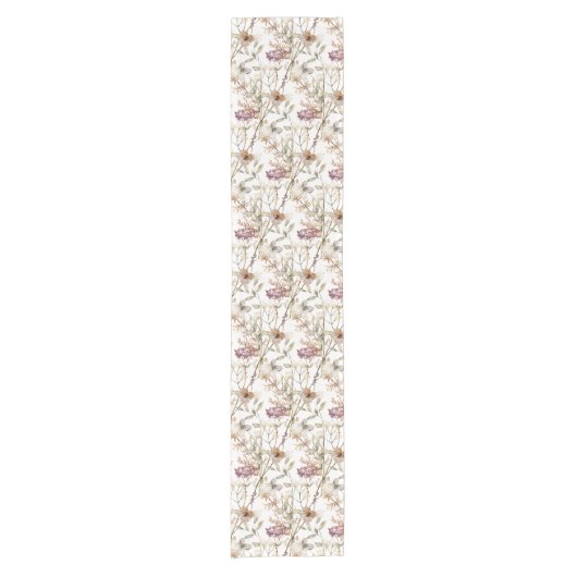 Muster für hübsche Wildblumen im Herbst Kurzer Tischläufer (Vorderseite)