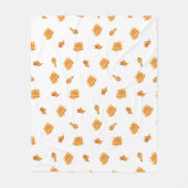 Muster für Hühner und Waffeln Fleecedecke (Vorderseite)