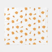 Muster für Hühner und Waffeln Fleecedecke (Vorderseite (Horizontal))