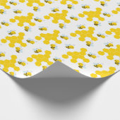 Muster für Hummeln und Honeycomb Geschenkpapier (Ecke)