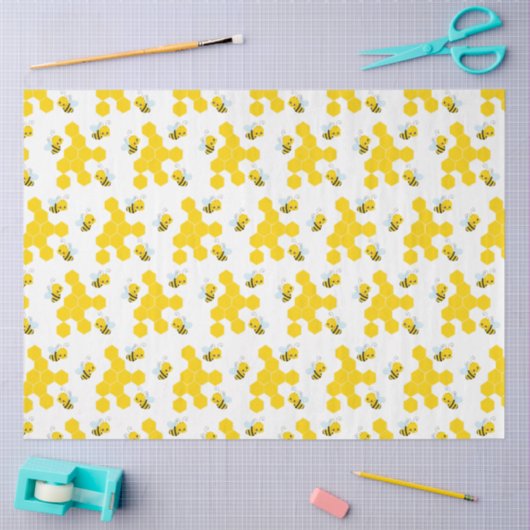 Muster für Hummeln und Honeycomb Seidenpapier (Basteln)