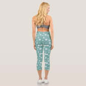 Muster für Hunde Capri Leggings (Rückseite)