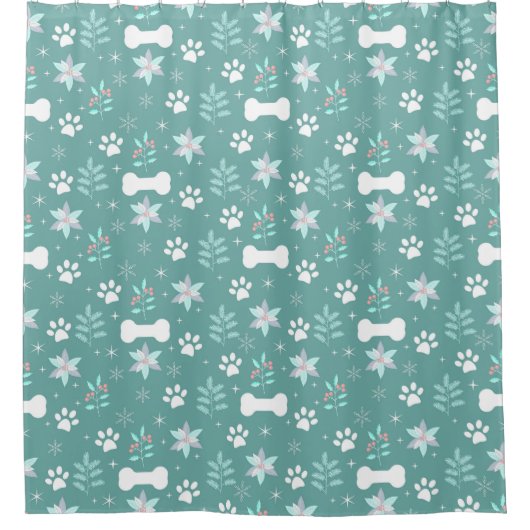 Muster für Hunde Duschvorhang (Vorderseite)