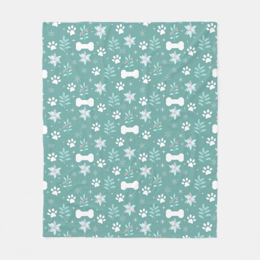 Muster für Hunde Fleecedecke (Vorderseite)