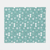 Muster für Hunde Fleecedecke (Vorderseite (Horizontal))