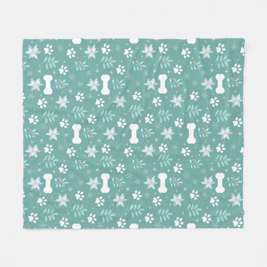 Muster für Hunde Fleecedecke (Vorderseite (Horizontal))