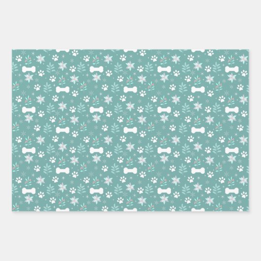 Muster für Hunde Geschenkpapier Set (Vorderseite 2)