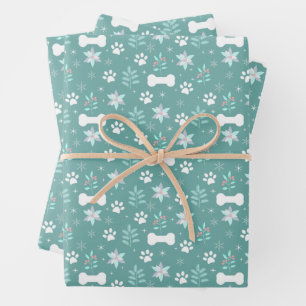 Muster für Hunde Geschenkpapier Set
