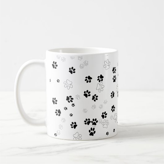 Muster für Hunde/Katzen Kaffeetasse (Links)